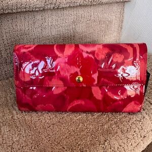 LV Vernis Indian Rose Ikat Monogram Sarah Wallet